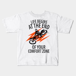 Motocross Biker Freestyle Stunt Kids T-Shirt